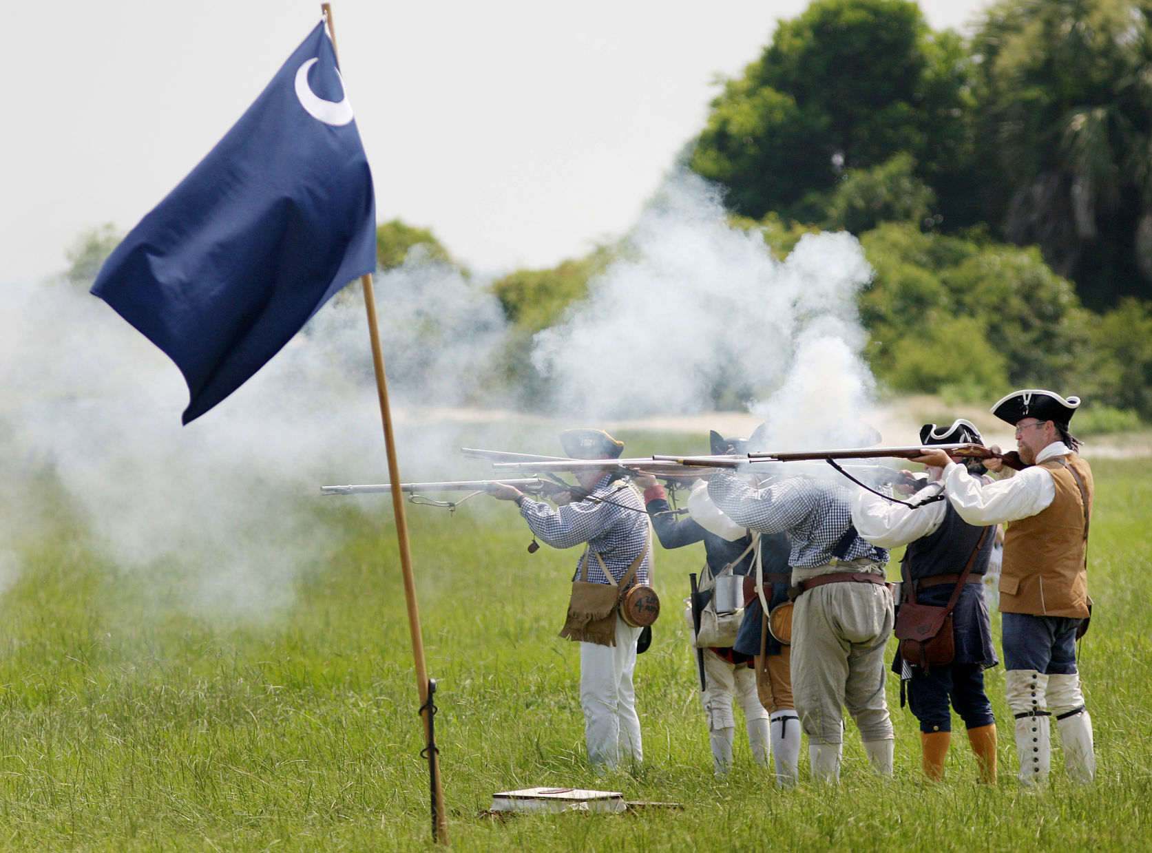 Carolina Day re-enactors